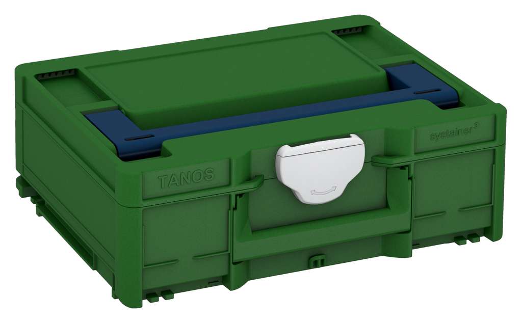 Systainer³ M 137, Emerald Green with Sapphire Blue lid handle and Light Grey catches