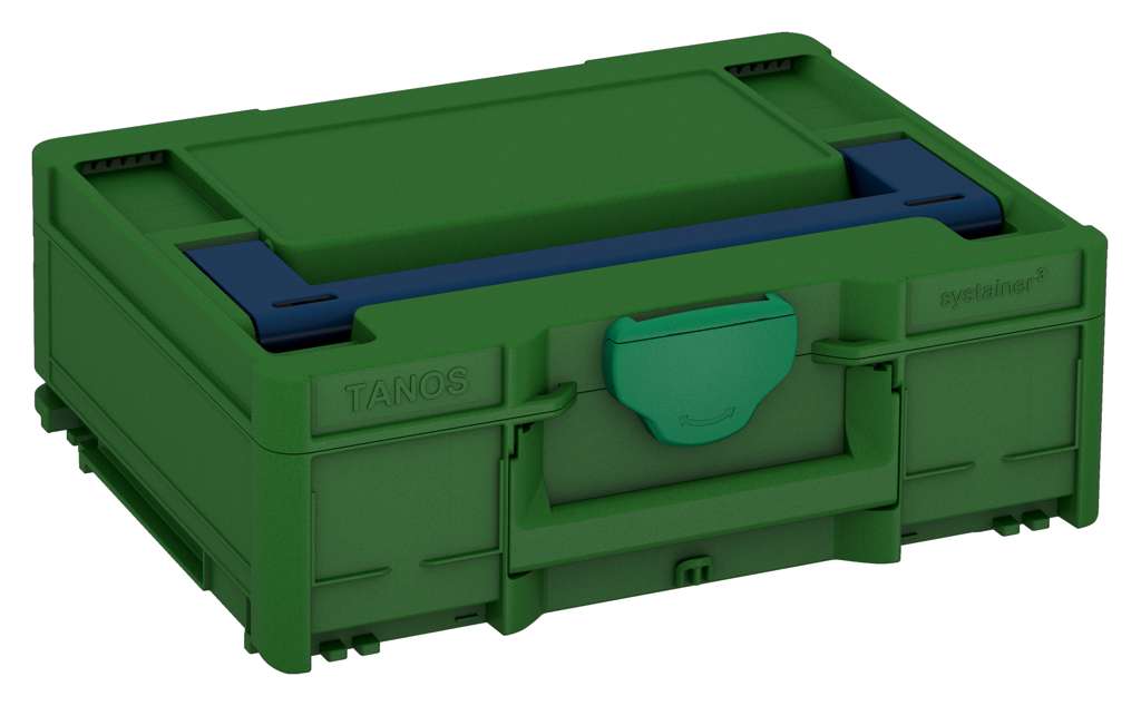 Systainer³ M 137, Emerald Green with Sapphire Blue lid handle and Signal Green catches