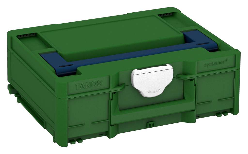 Systainer³ M 137, Emerald Green with Sapphire Blue lid handle and White catches