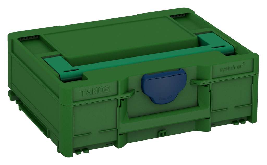 Systainer³ M 137, Emerald Green with Signal Green lid handle and Sapphire Blue catches