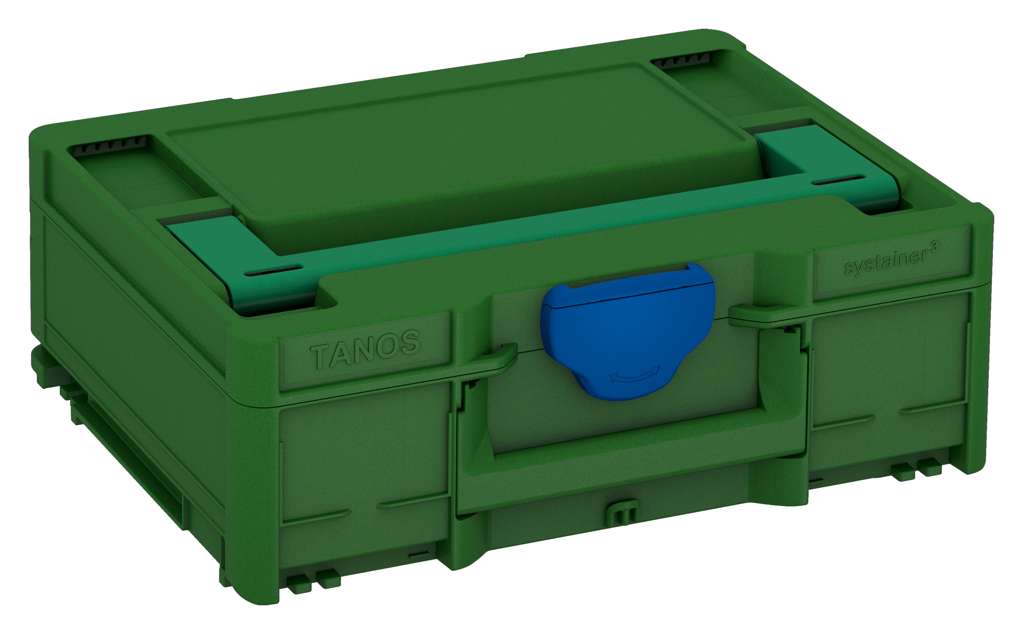 Systainer³ M 137, Emerald Green with Signal Green lid handle and Signal Blue catches