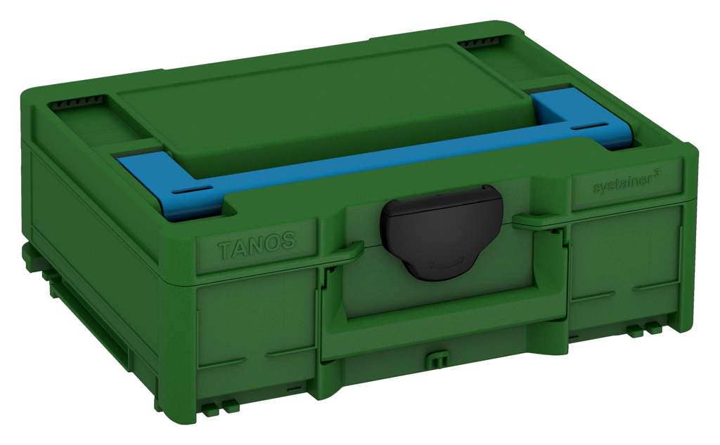 Systainer³ M 137, Emerald Green with Sky Blue lid handle and Black catches