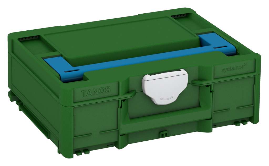 Systainer³ M 137, Emerald Green with Sky Blue lid handle and Light Grey catches