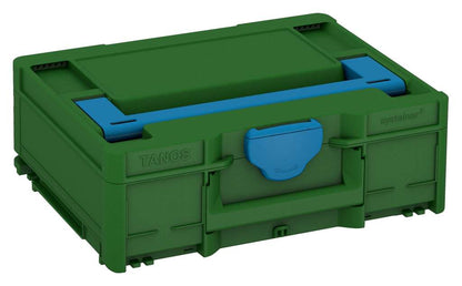 Systainer³ M 137, Emerald Green with Sky Blue lid handle and Sky Blue catches