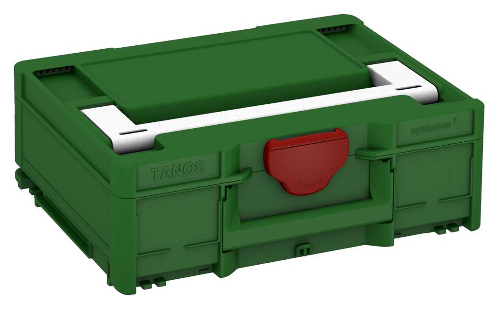Systainer³ M 137, Emerald Green with White lid handle and Carmine Red catches