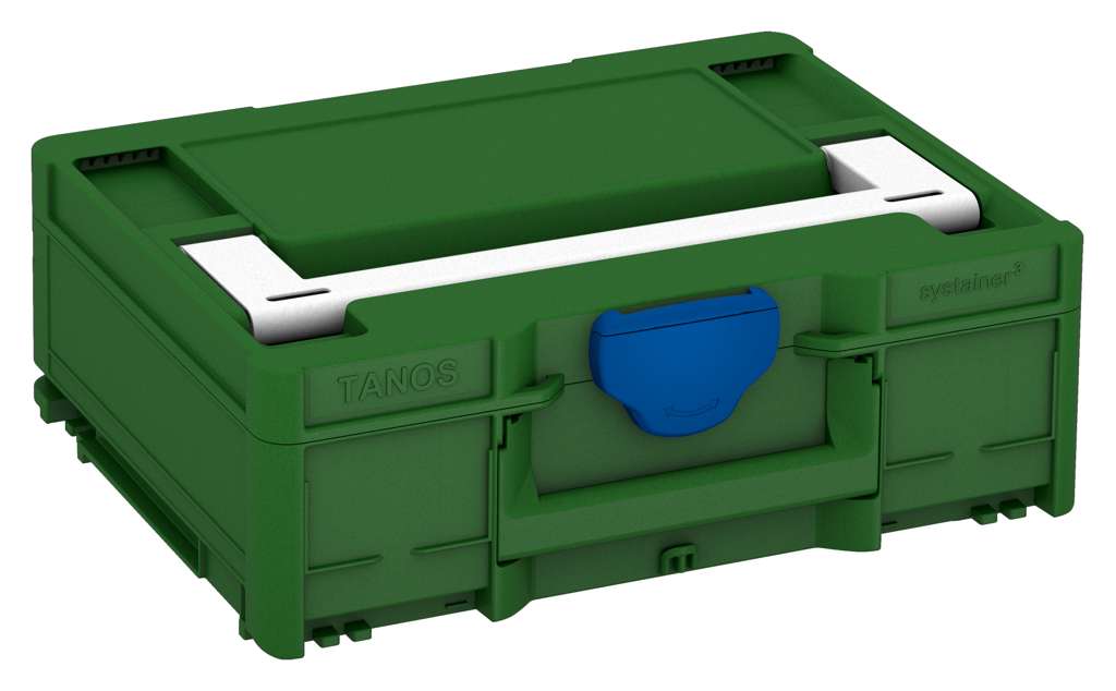 Systainer³ M 137, Emerald Green with White lid handle and Signal Blue catches