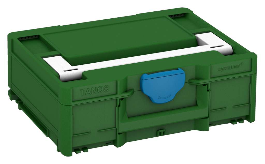 Systainer³ M 137, Emerald Green with White lid handle and Sky Blue catches