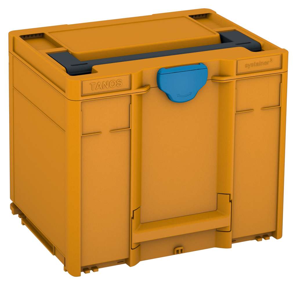 Systainer³ M 337, Daffodil Yellow with Anthracite lid handle and Sky Blue catches