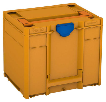 Systainer³ M 337, Daffodil Yellow with Deep Orange lid handle and Signal Blue catches