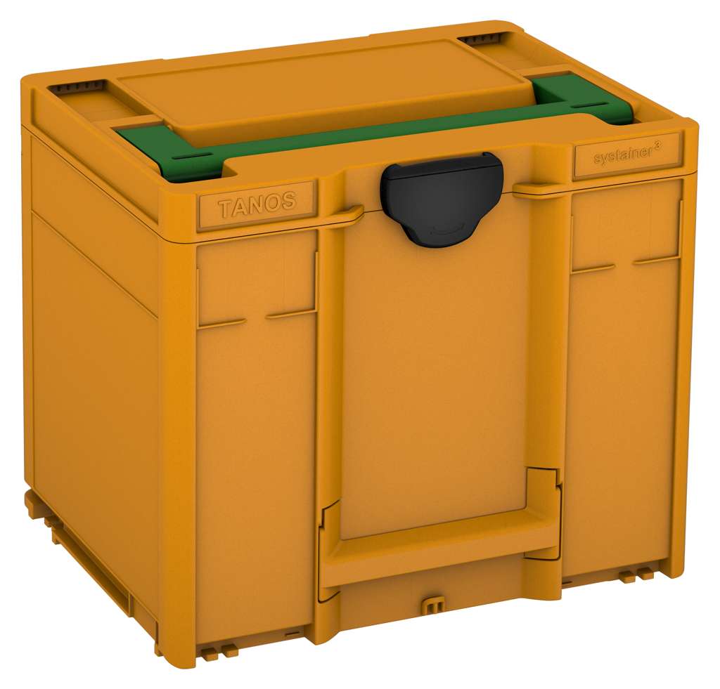 Systainer³ M 337, Daffodil Yellow with Emerald Green lid handle and Black catches