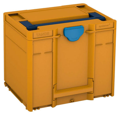 Systainer³ M 337, Daffodil Yellow with Sapphire Blue lid handle and Sky Blue catches