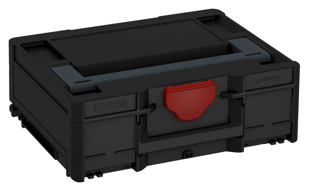 Systainer³ M 137, Black with Anthracite lid handle and Carmine Red catches