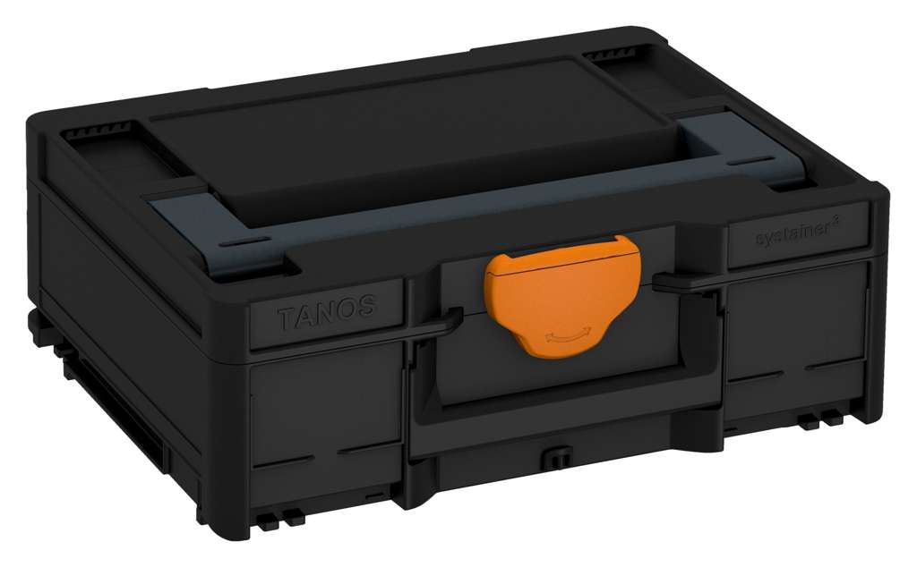 Systainer³ M 137, Black with Anthracite lid handle and Deep Orange catches