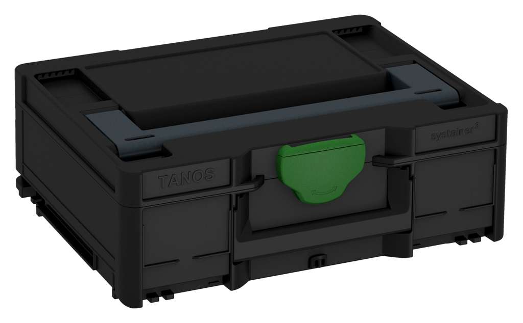 Systainer³ M 137, Black with Anthracite lid handle and Emerald Green catches