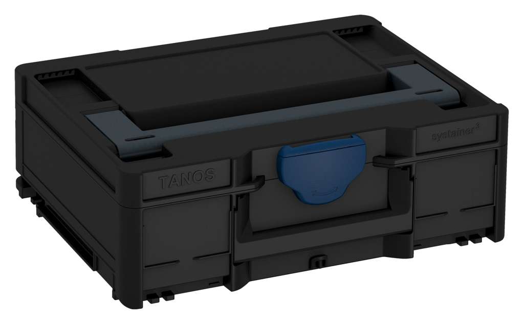 Systainer³ M 137, Black with Anthracite lid handle and Sapphire Blue catches