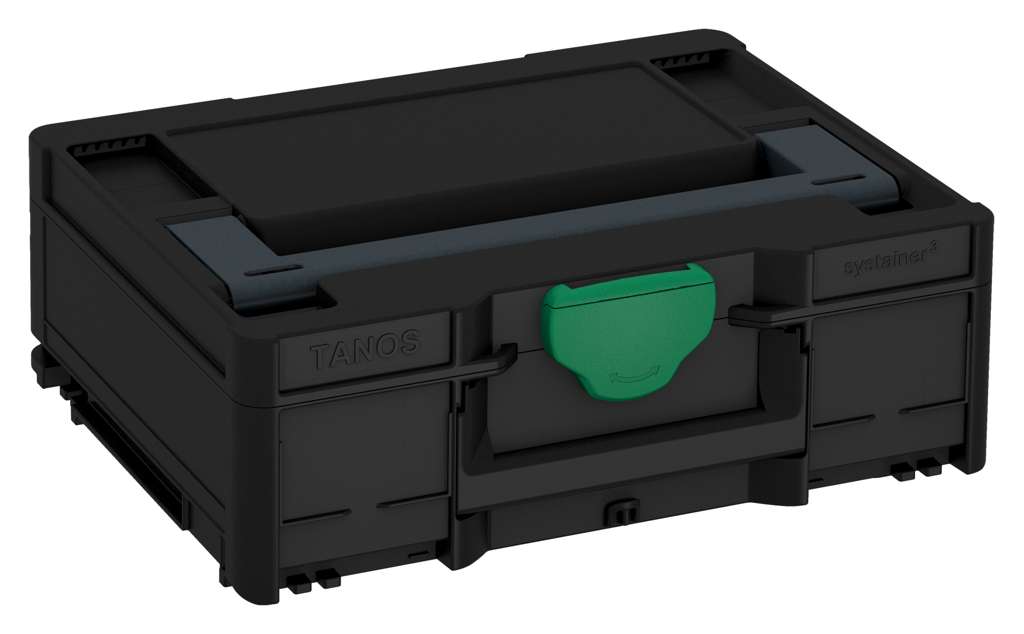 Systainer³ M 137, Black with Anthracite lid handle and Signal Green catches