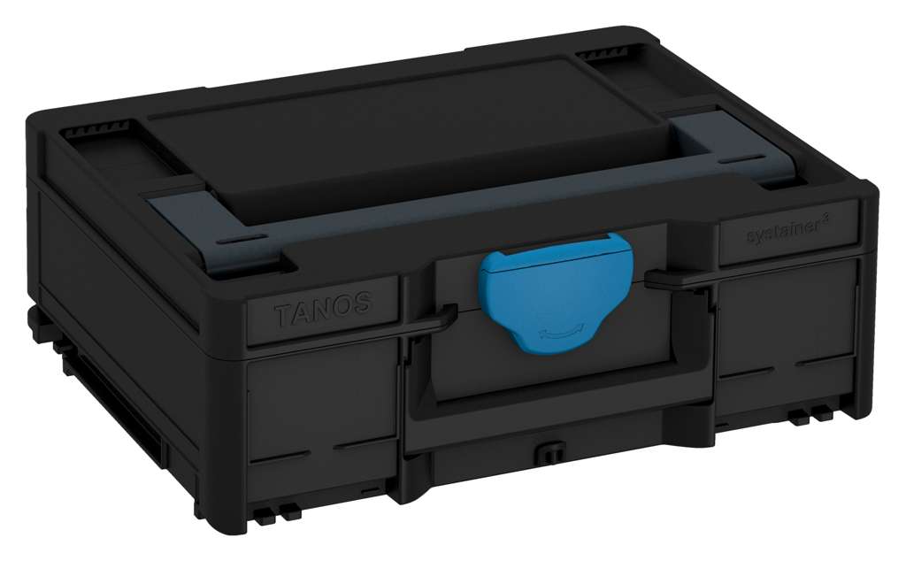 Systainer³ M 137, Black with Anthracite lid handle and Sky Blue catches