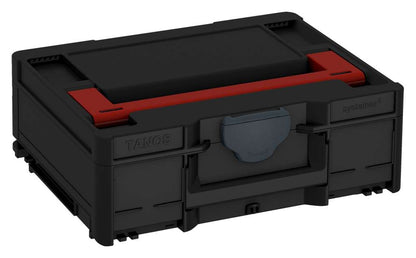 Systainer³ M 137, Black with Carmine Red lid handle and Anthracite catches