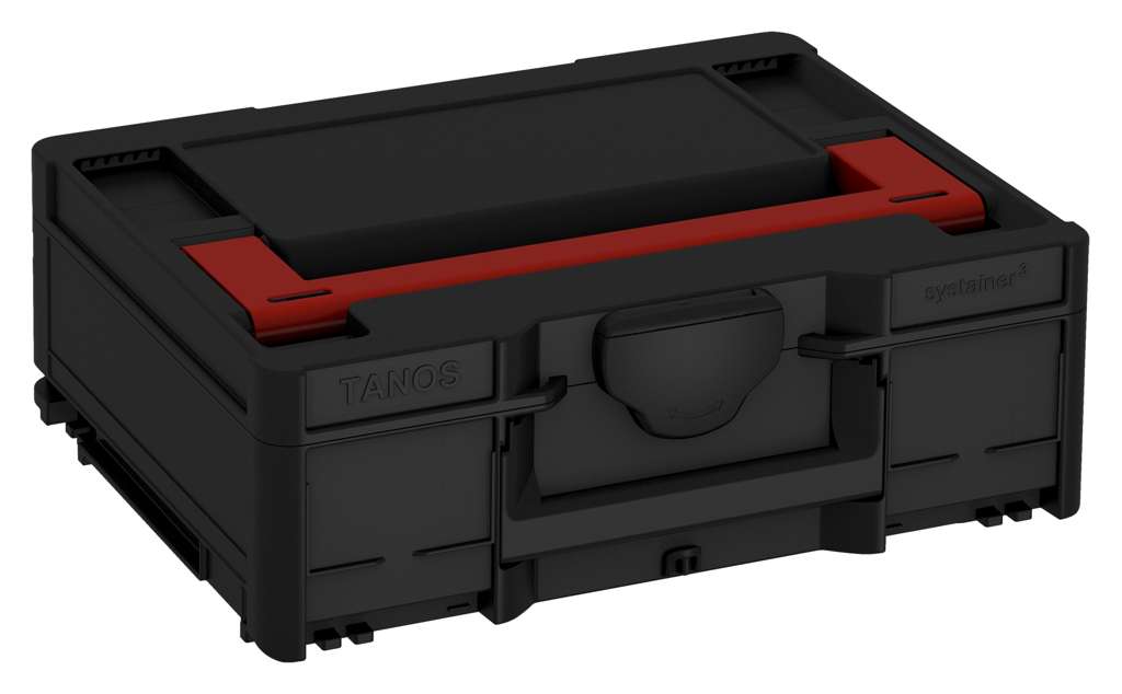 Systainer³ M 137, Black with Carmine Red lid handle