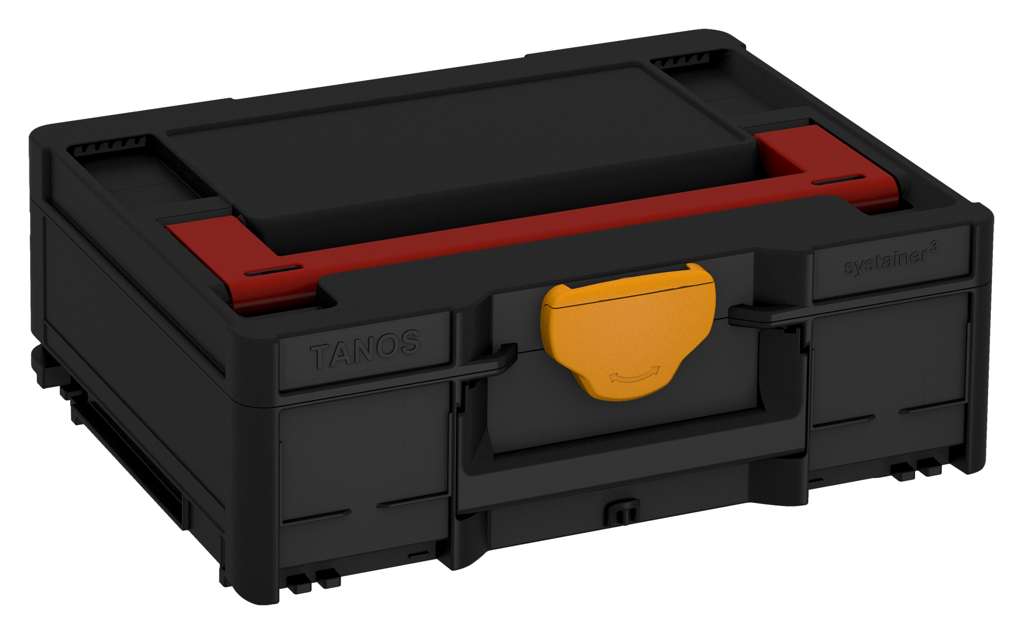 Systainer³ M 137, Black with Carmine Red lid handle and Daffodil Yellow catches