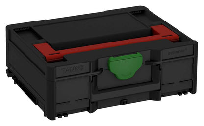 Systainer³ M 137, Black with Carmine Red lid handle and Emerald Green catches