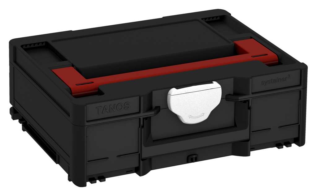 Systainer³ M 137, Black with Carmine Red lid handle and White catches