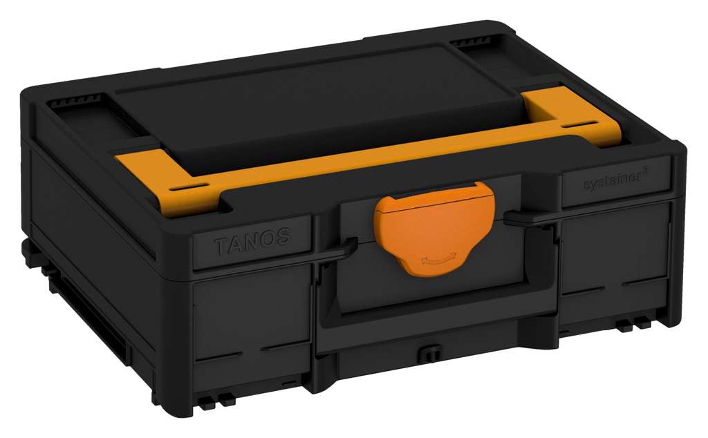 Systainer³ M 137, Black with Daffodil Yellow lid handle and Deep Orange catches