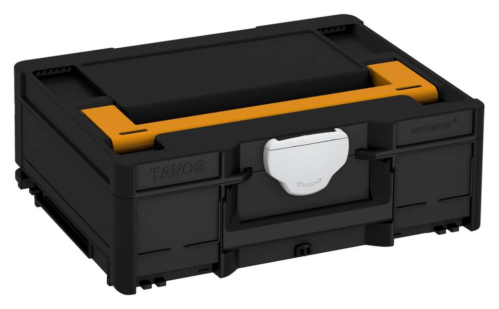 Systainer³ M 137, Black with Daffodil Yellow lid handle and Light Grey catches
