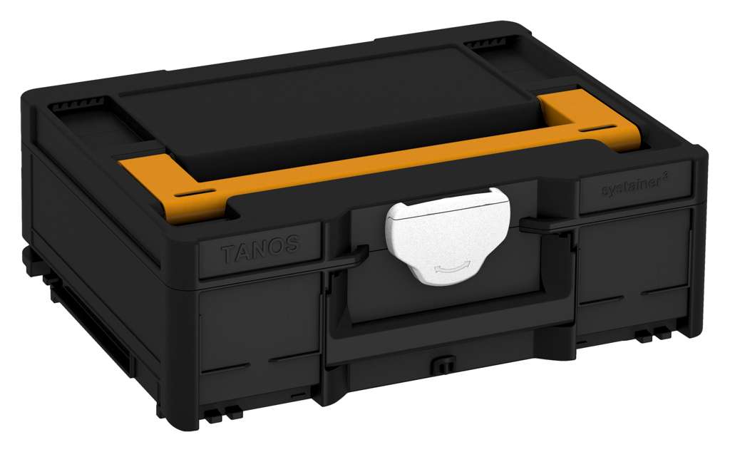 Systainer³ M 137, Black with Daffodil Yellow lid handle and White catches