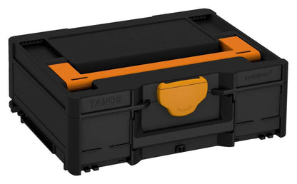 Systainer³ M 137, Black with Deep Orange lid handle and Daffodil Yellow catches