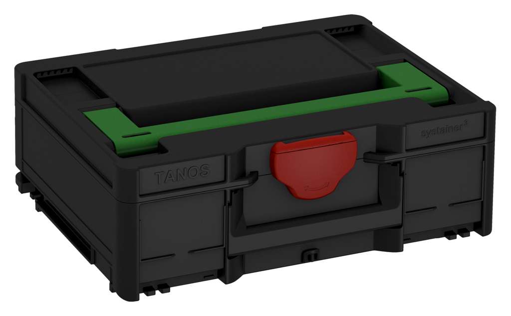 Systainer³ M 137, Black with Emerald Green lid handle and Carmine Red catches