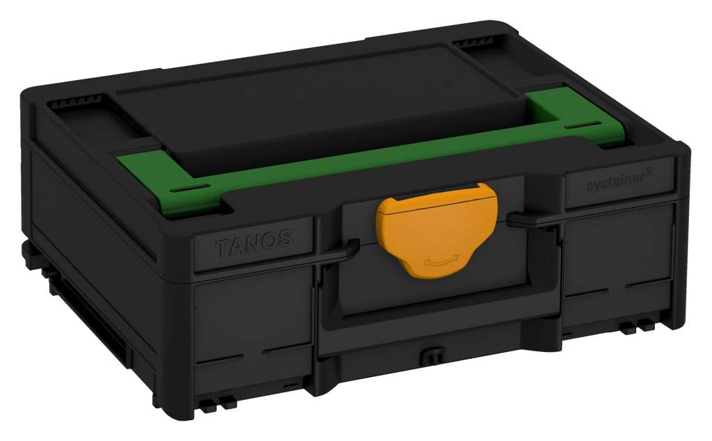 Systainer³ M 137, Black with Emerald Green lid handle and Daffodil Yellow catches