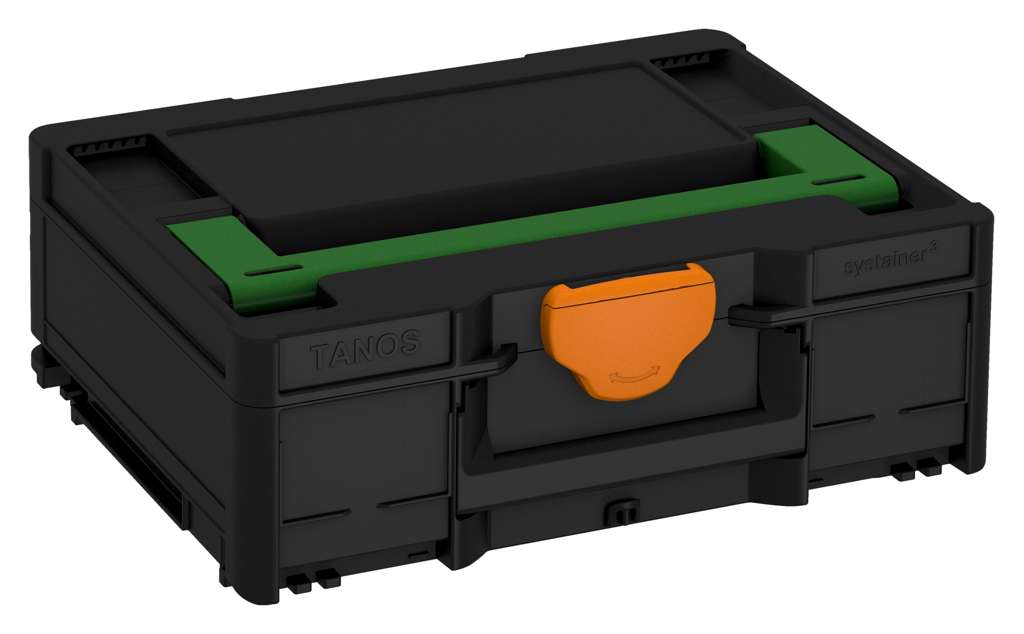 Systainer³ M 137, Black with Emerald Green lid handle and Deep Orange catches