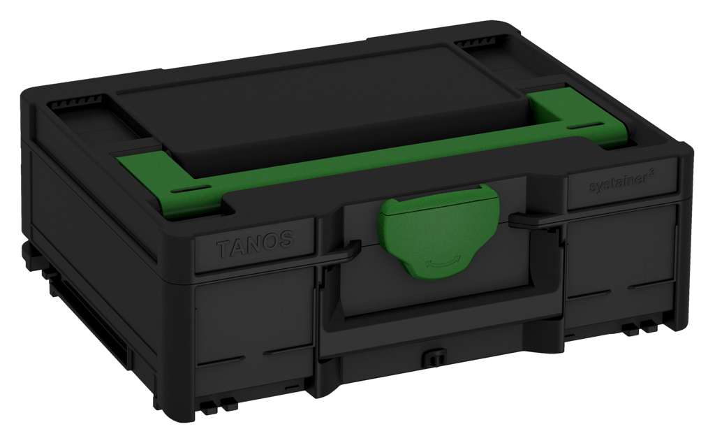 Systainer³ M 137, Black with Emerald Green lid handle and Emerald Green catches