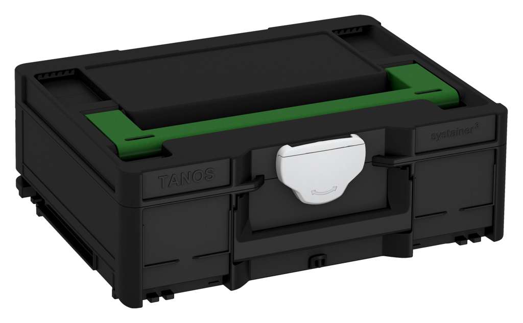 Systainer³ M 137, Black with Emerald Green lid handle and Light Grey catches
