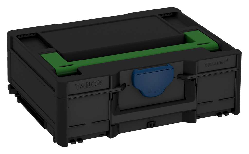 Systainer³ M 137, Black with Emerald Green lid handle and Sapphire Blue catches