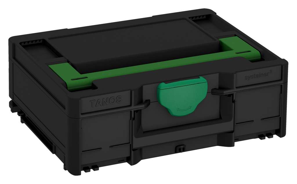 Systainer³ M 137, Black with Emerald Green lid handle and Signal Green catches