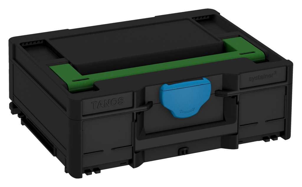 Systainer³ M 137, Black with Emerald Green lid handle and Sky Blue catches