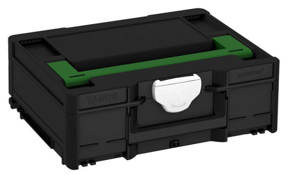 Systainer³ M 137, Black with Emerald Green lid handle and White catches