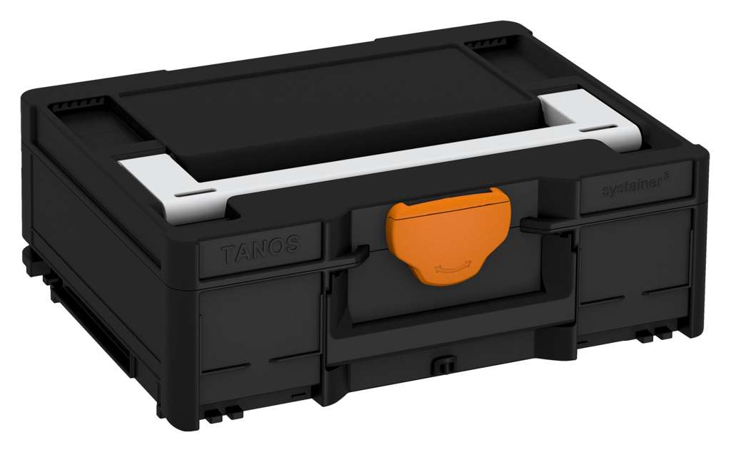 Systainer³ M 137, Black with Light Grey lid handle and Deep Orange catches