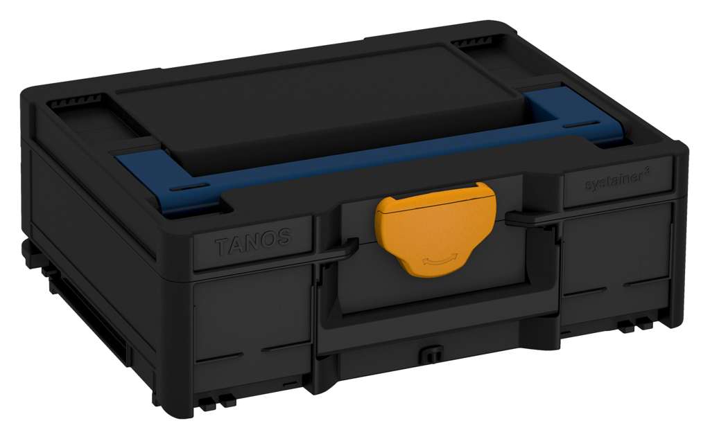Systainer³ M 137, Black with Sapphire Blue lid handle and Daffodil Yellow catches