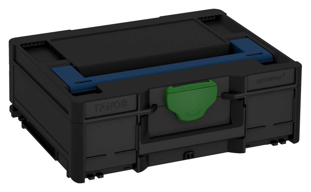 Systainer³ M 137, Black with Sapphire Blue lid handle and Emerald Green catches