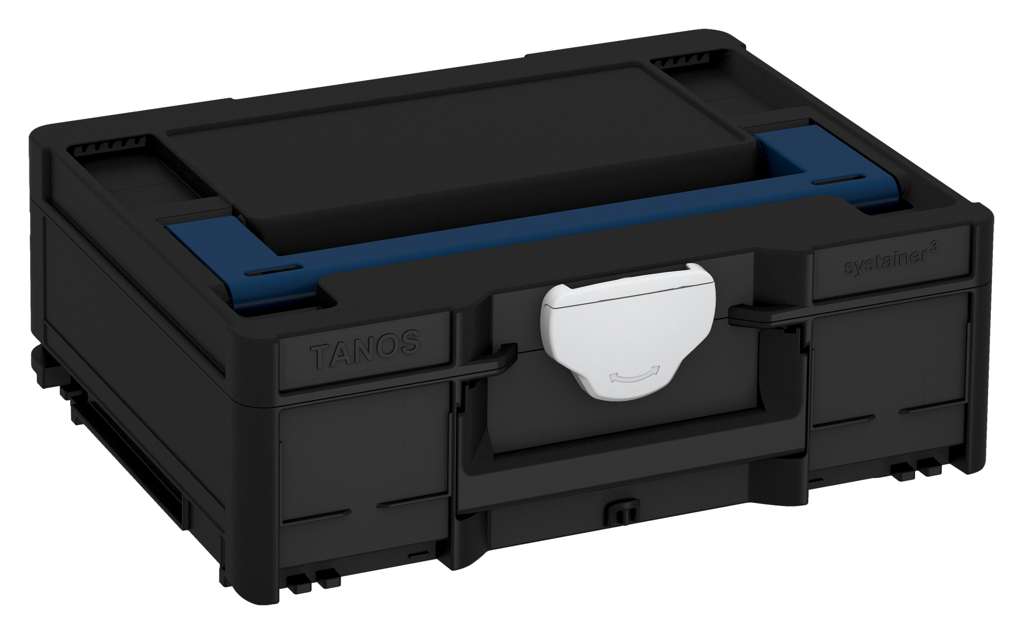 Systainer³ M 137, Black with Sapphire Blue lid handle and Light Grey catches