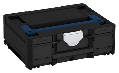 Systainer³ M 137, Black with Sapphire Blue lid handle and Light Grey catches