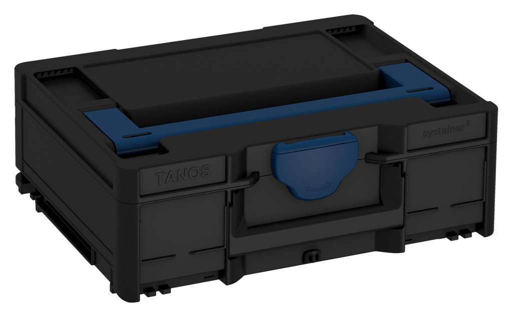 Systainer³ M 137, Black with Sapphire Blue lid handle and Sapphire Blue catches
