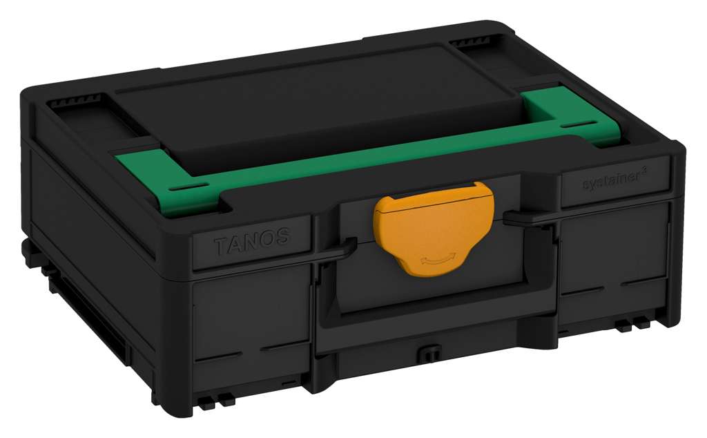 Systainer³ M 137, Black with Signal Green lid handle and Daffodil Yellow catches