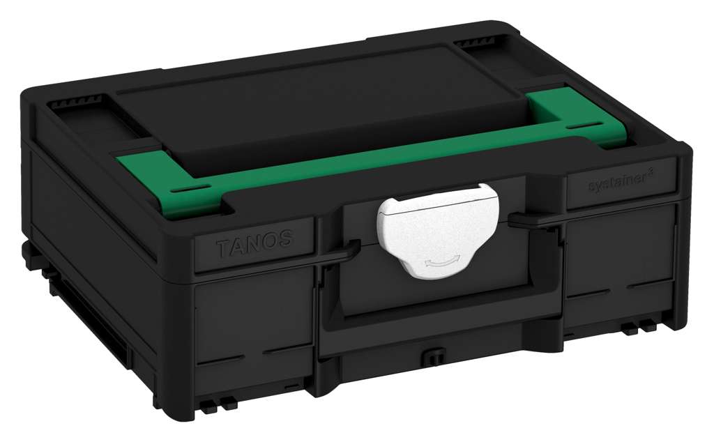 Systainer³ M 137, Black with Signal Green lid handle and White catches