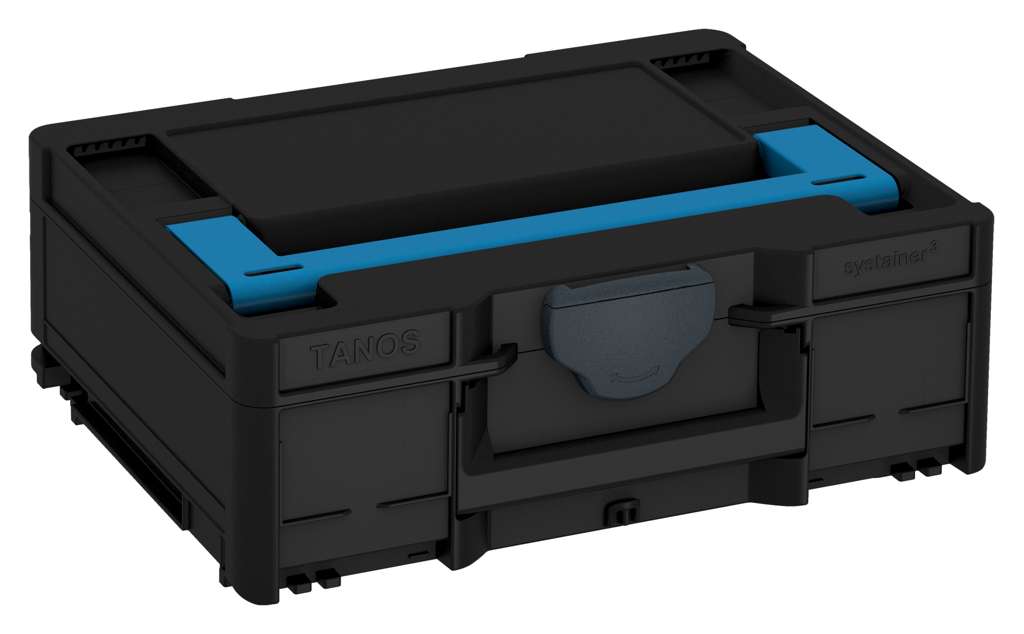 Systainer³ M 137, Black with Sky Blue lid handle and Anthracite catches