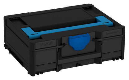 Systainer³ M 137, Black with Sky Blue lid handle and Signal Blue catches