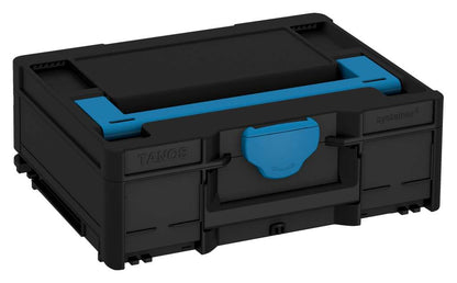 Systainer³ M 137, Black with Sky Blue lid handle and Sky Blue catches